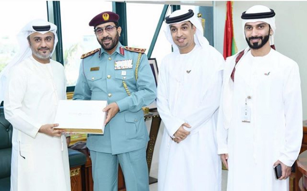 نائب قائد عام شرطة رأس الخيمة يستقبل وفد من منطقة رأس الخيمة التعليمية