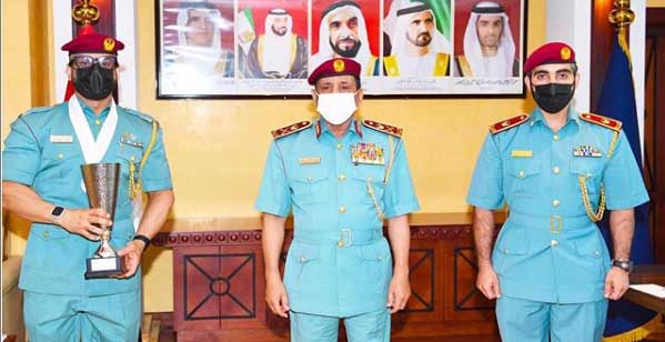 قائد عام شرطة رأس الخيمة يستقبل وصيف بطولة الشرطة للياقة والتحدي الافتراضية
